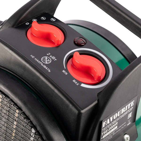 TSE-2000R Тепловентилятор керам. 2кВт, круглый, IP20 FAVOURITE — изображение 4