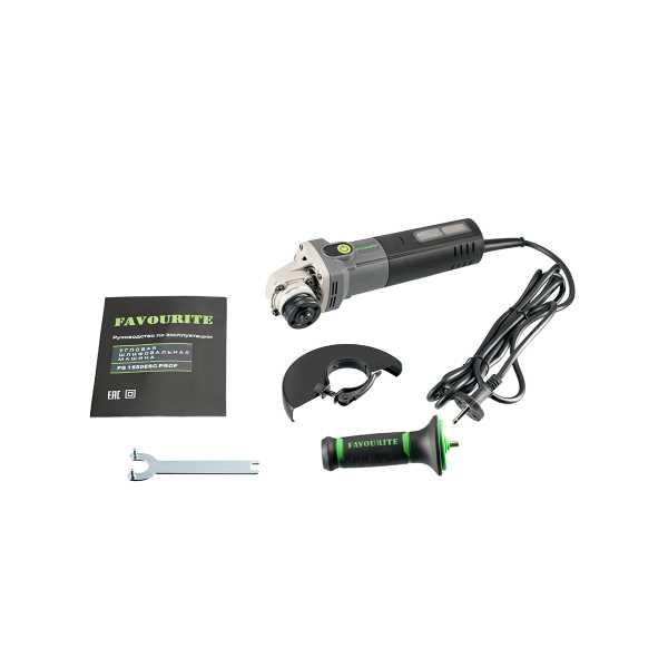 FG 1550ESC PROF Угловая шлифовальная машина 1550Вт, ф125мм, бесщёточный двигатель FAVOURITE