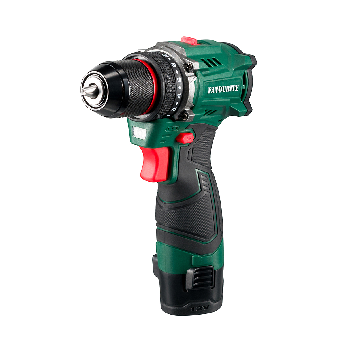 DC NB12 Дрель-шуруповёрт аккумуляторная Li-ion, 12В, бесщёточн. FAVOURITE - фото 2 - dreli_shurupoverty_akkumuliatornye 