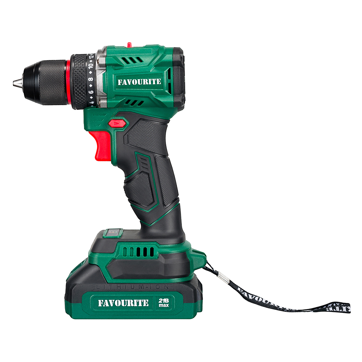 DC NB21 Дрель-шуруповёрт аккумуляторная Li-ion, 21В, бесщёточн. FAVOURITE - фото 3 - dreli_shurupoverty_akkumuliatornye 