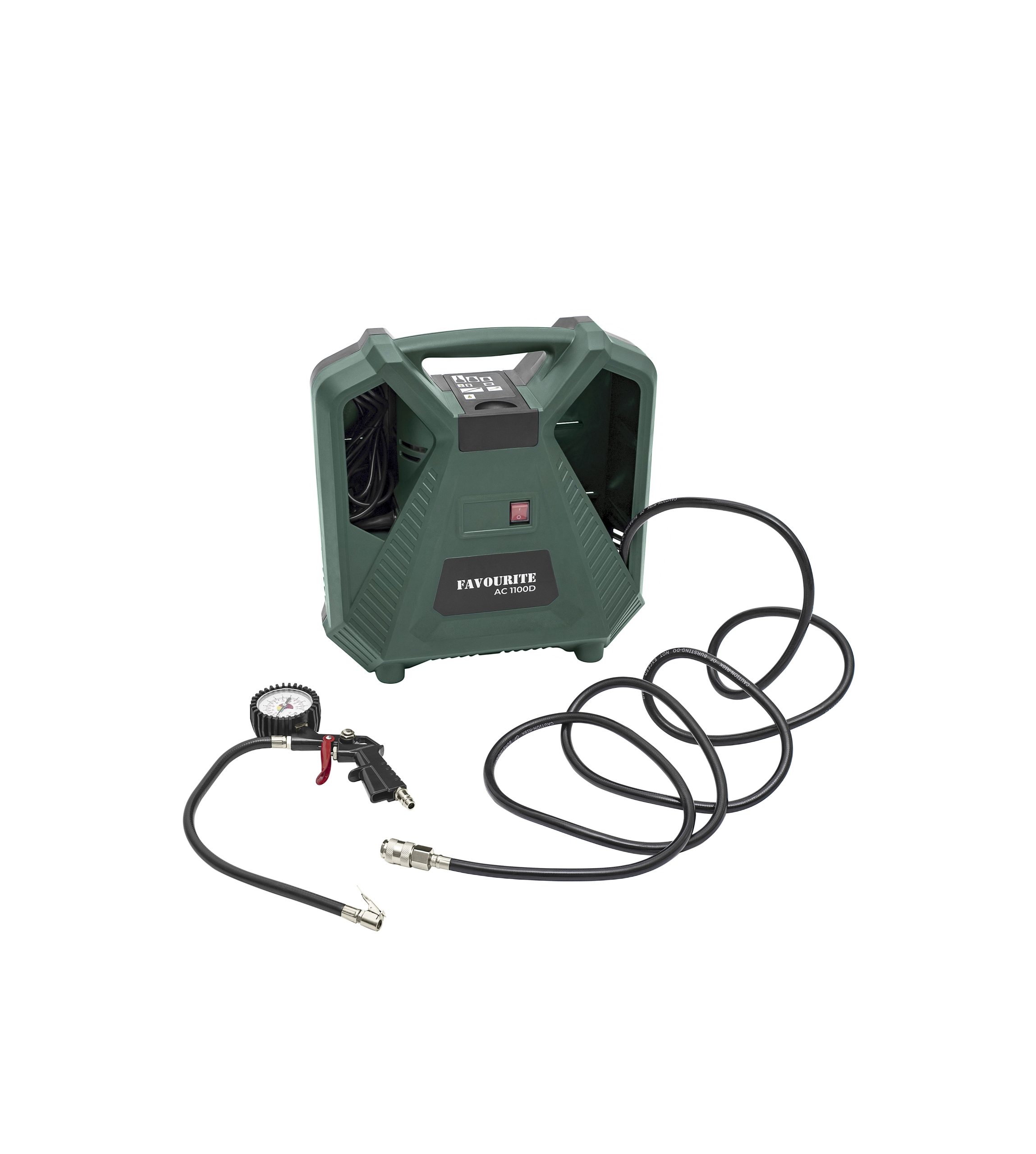 AC 1100D Поршневой безмасляный компрессор 1100 Вт, 8 Бар FAVOURITE - фото 2 - kompressory 