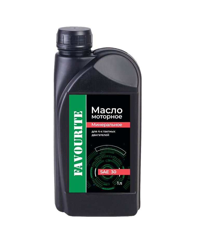 Масло минеральное для 4-х двигателей SAE 30 1л FAVOURITE - smazochnye_materialy - купить в интернет-магазине
