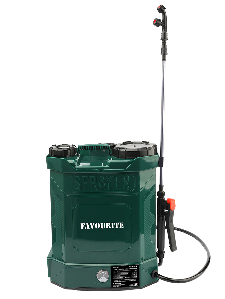 SP 10AC Опрыскиватель аккумуляторный 10л FAVOURITE - фото 2 - edinaia_akkumuliatornaia_sistema_ovs 