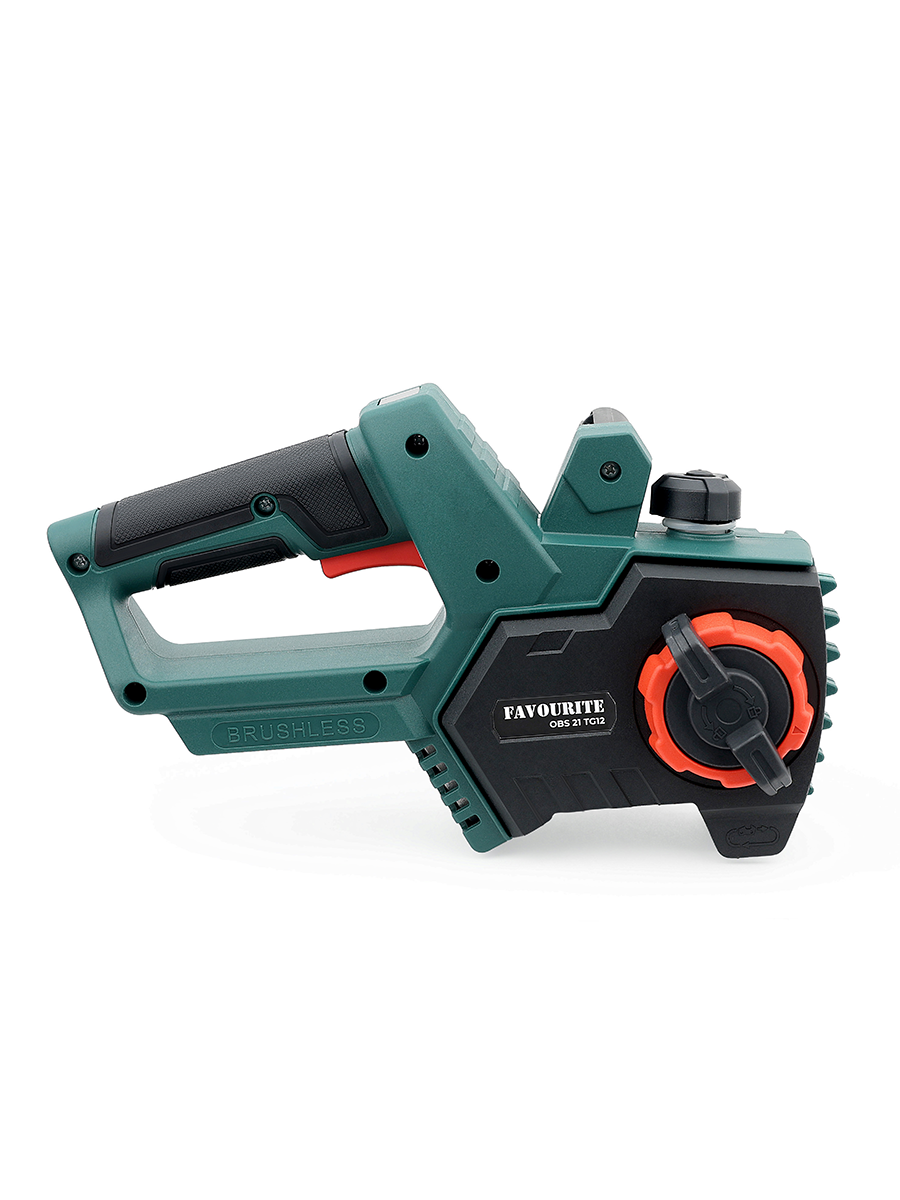 OBS 21 TG12 Цепная пила аккумуляторная 21В, 4Ач, ЗУ FAVOURITE - фото 4 - edinaia_akkumuliatornaia_sistema_ovs 