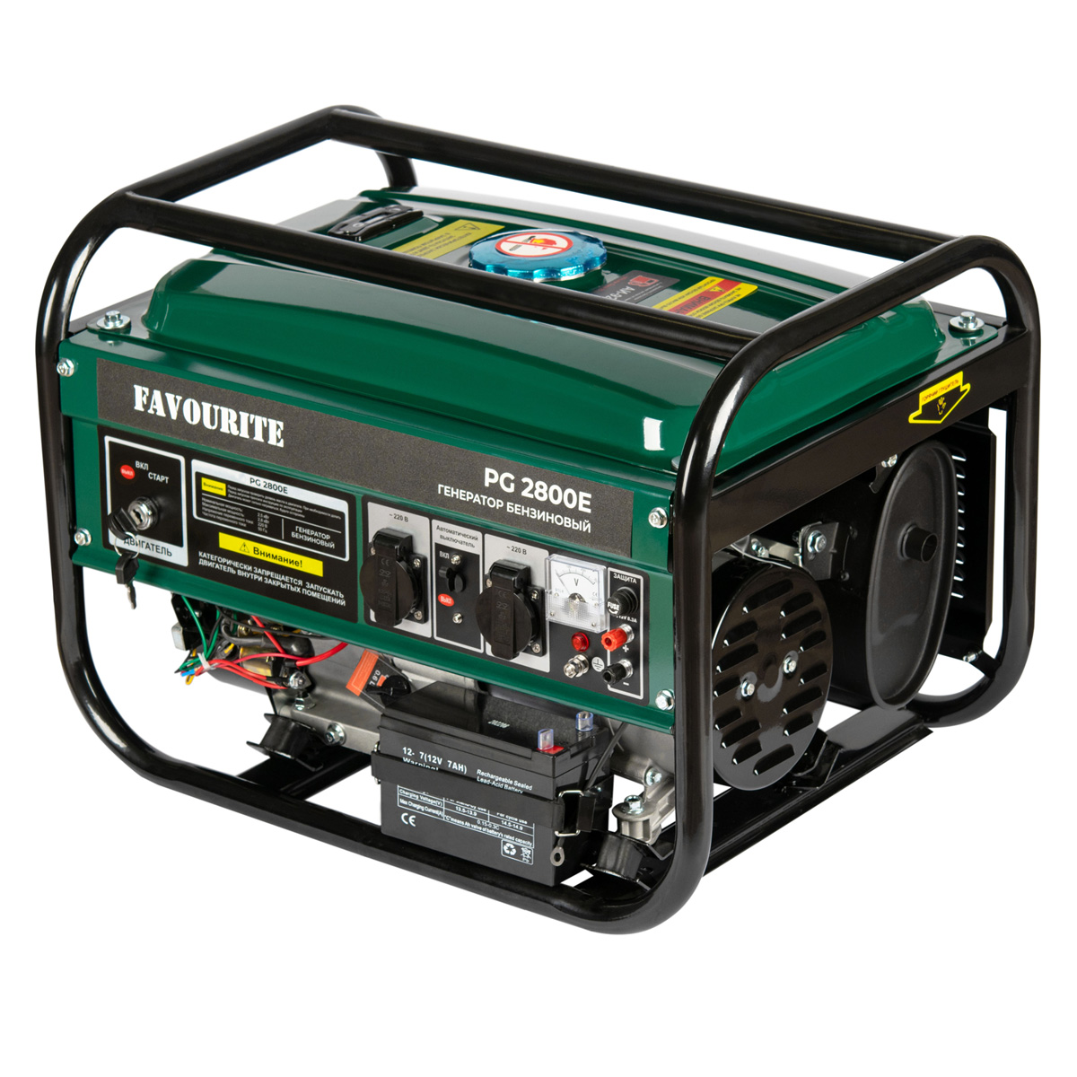 PG 2800E Генератор бензиновый 2,8 кВт, 7 л.с. электростартер FAVOURITE - generatory - купить в интернет-магазине