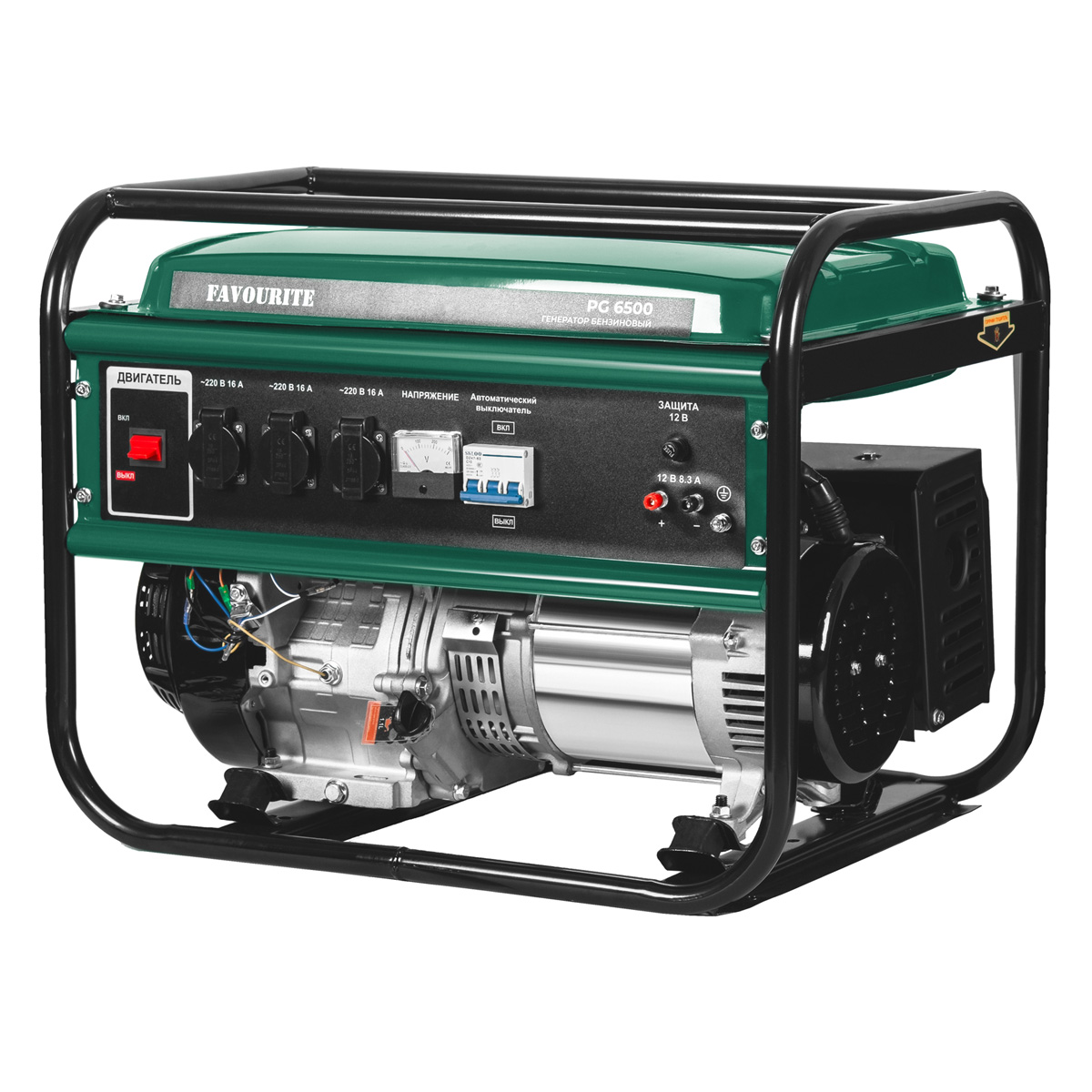 PG 6500E Генератор бензиновый 6,5 кВт, 13 л.с. электростартер FAVOURITE - фото 2 - generatory 