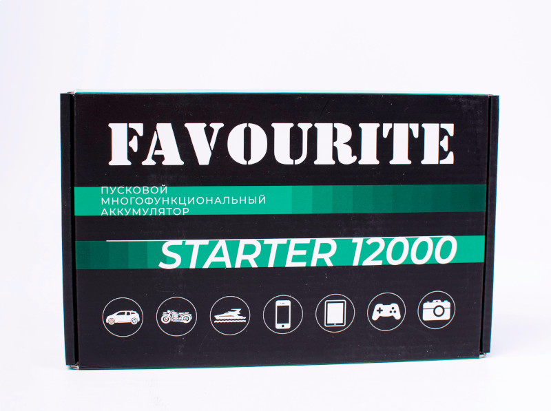 STARTER 12000 Пусковой многофункциональный аккумулятор 12000 мАч, 5В/2А, 12В FAVOURITE - zariadnye_ustroistva_i_akkumuliatory - купить в интернет-магазине