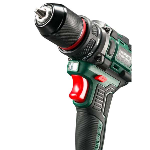 DC NB21 PROMO Дрель-шуруповёрт аккумуляторная Li-ion, 21В, бесщёточн. FAVOURITE — изображение 11
