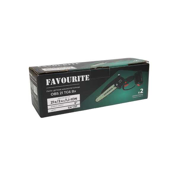 OBS 21 TG6 Bx Цепная пила аккумуляторная 21В, 2 Ач FAVOURITE — изображение 11