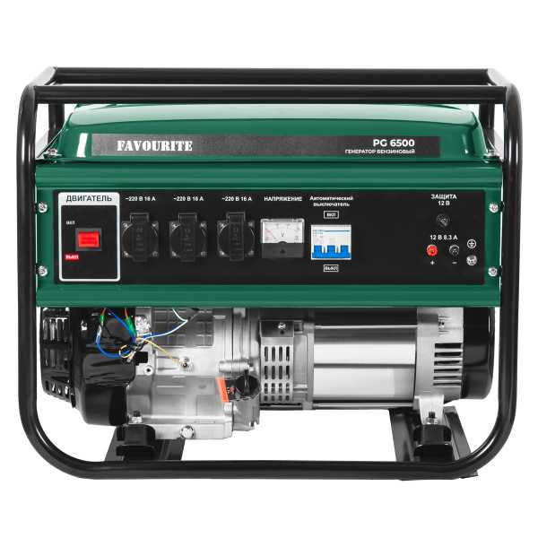 PG 6500E Генератор бензиновый 6,5 кВт, 13 л.с. электростартер FAVOURITE